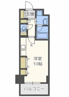 エスリード長堀タワー【9階】の間取り