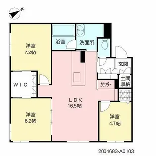 シャーメゾンステージ青葉【1階】の間取り