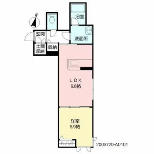 シャーメゾン南丘【1階】の間取り