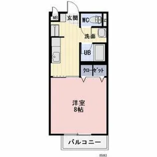 タカヤハイツB【2階】の間取り