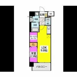リュクスグランツ【2階】の間取り