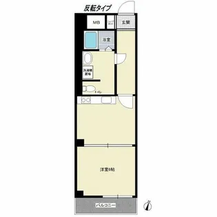 エクシード南天神【4階】の間取り