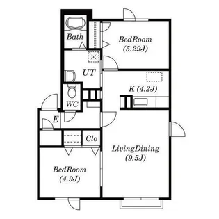 シャーメゾン元町グランビレッジB【203号室】の間取り