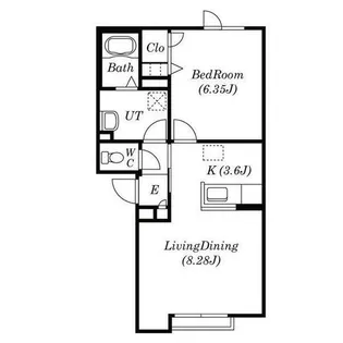 シャーメゾン元町グランビレッジG【103号室】の間取り