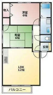 グリーンステージ東橋良 A【2階】の間取り