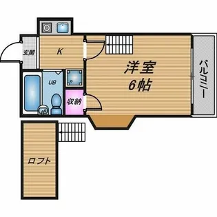 香里園第7マンション【2階】の間取り