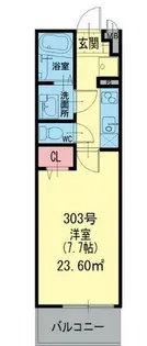 グランヒルズ東成【1階】の間取り