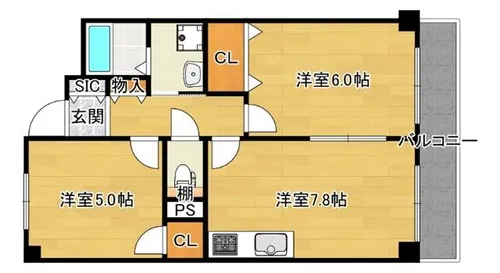 久光マンション【1階】の間取り