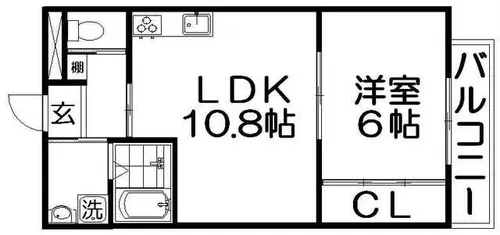コンフォルタ星田【3階】の間取り