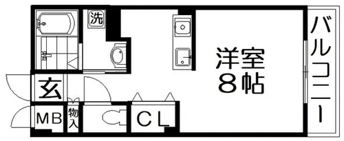 ミ・ピアーチェ【4階】の間取り