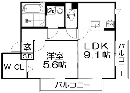 Asur【2階】の間取り