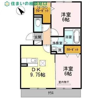 愛知県碧南市新道町1丁目【アパート】の間取り
