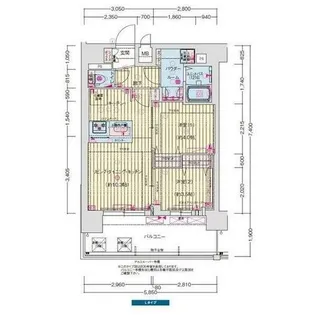 プレサンス神戸長田マリエント【8階】の間取り