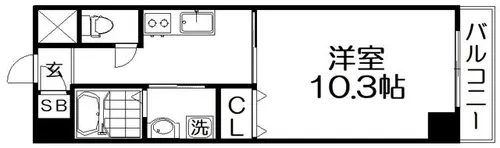 エルネージュ交野【5階】の間取り