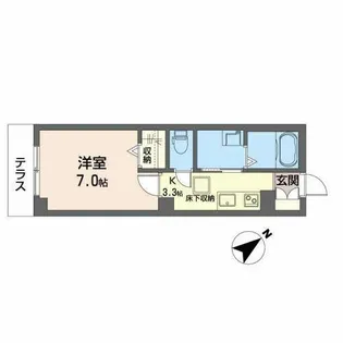 アーバンプロムナードIII【0106号室】の間取り