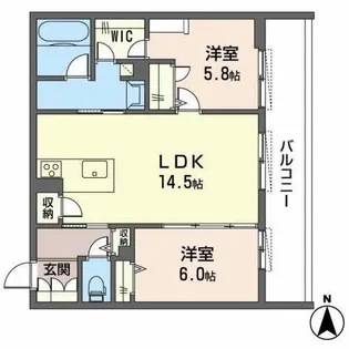 シャーメゾン ネクサス【0210号室】の間取り