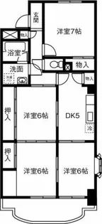 ロイヤルパレス北園【606号室】の間取り