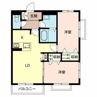 シャーメゾン 美喜【0203号室】の間取り