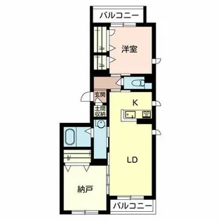 シャーメゾン ファミール【0201号室】の間取り