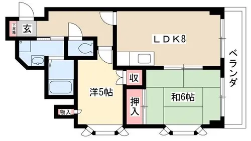 サンコート柳橋【3階】の間取り