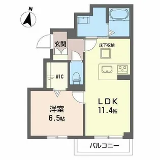 マリソルエム【1階】の間取り