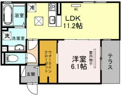 兵庫県尼崎市西難波町1丁目【アパート】の間取り