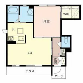 シャーメゾン オーク【0101号室】の間取り