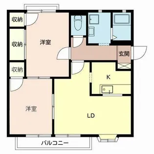 シャルムコーポ【0106号室】の間取り