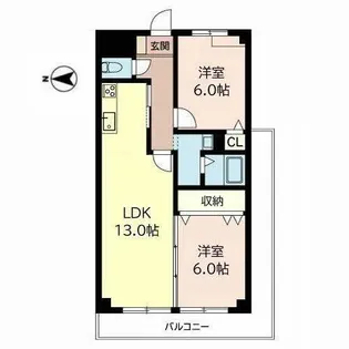 ボナール伊丹【0207号室】の間取り