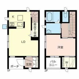 カーサ ベル【0101号室】の間取り