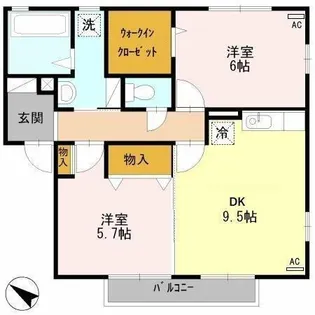 アルブル エストレジャ【2階】の間取り