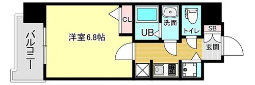 S-RESIDENCE天満Gracis【905号室】の間取り