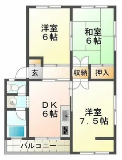 旭が丘コーポ【2階】の間取り