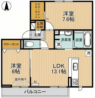 Verdir【2階】の間取り