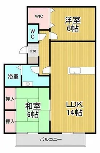パークウエスト【203号室】の間取り