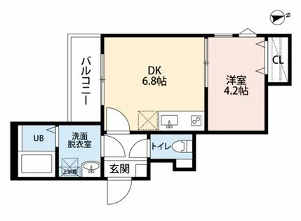 Cherim試験場前1【1階】の間取り