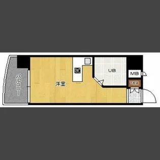 ロマネスク博多駅前【6階】の間取り