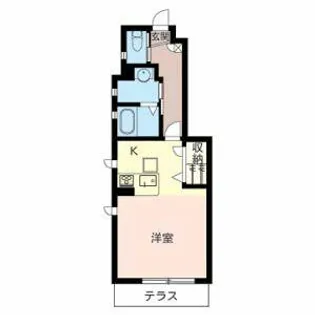 シャーメゾン美章園【0101号室】の間取り