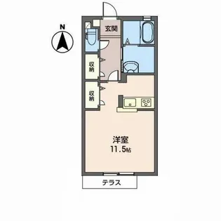 サンパレス武庫之荘【0102号室】の間取り