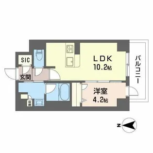 シャーメゾン舟木町【0506号室】の間取り