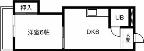 ファミーユタケノ【301号室】の間取り