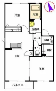 シャーメゾンSHIRABE【A0202号室】の間取り