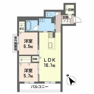 クレア千種【0301号室】の間取り