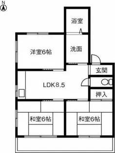 モアハイツイマエダ【302号室】の間取り