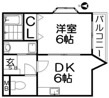 ピコットI【202号室】の間取り