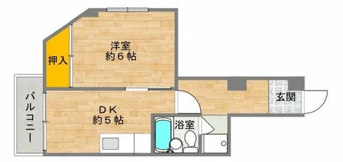 ストークマンション二宮【201号室】の間取り