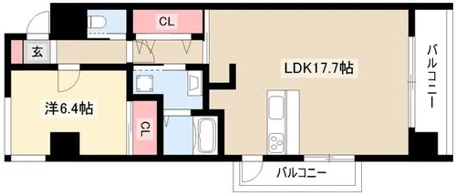 C.peace 1948【104号室】の間取り