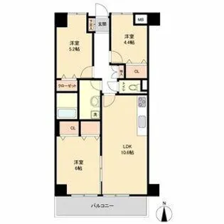 レジデンス代官町スクエア【9階】の間取り