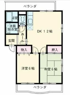 ボヌール 壱番館【302号室】の間取り