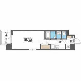 スプランディッド京橋EAST【6階】の間取り